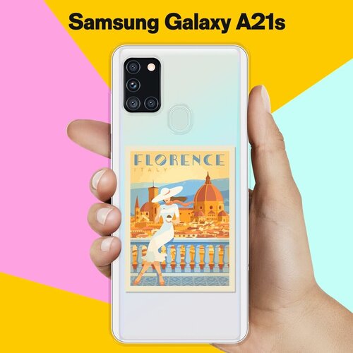 жидкий чехол с блестками drama queen на samsung galaxy a21s самсунг галакси a21s Силиконовый чехол Флоренция на Samsung Galaxy A21s