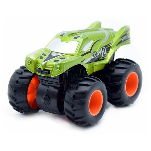 Машинка пластиковая инерционная Fox зеленая 4WD BIG MOTORS