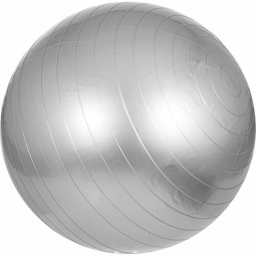 фото Мяч для фитнеса и занятий спортом фитбол, серый, 42-65 см markethot