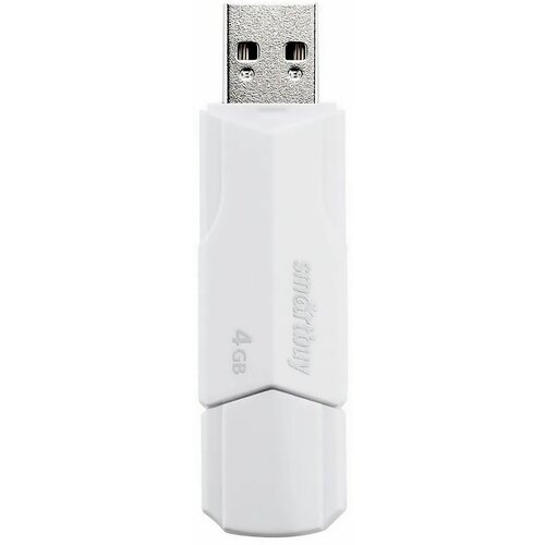 USB Флеш-накопитель - Smart Buy CLUE, 4 Гб, пластик, белый, 1 шт. память usb 8gb smart buy clue бордовый 2 0 sb8gbclu bg