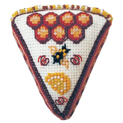 фото Zengana набор для вышивания бисером и нитками медовик 7 х 8 см (м-114)