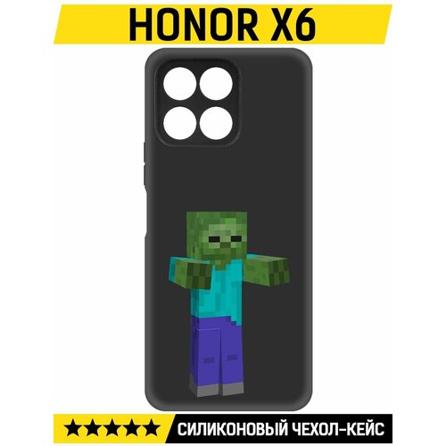 Чехол-накладка Krutoff Soft Case Minecraft-Гигант для Honor X6 черный чехол накладка krutoff soft case minecraft гигант для honor x7 черный