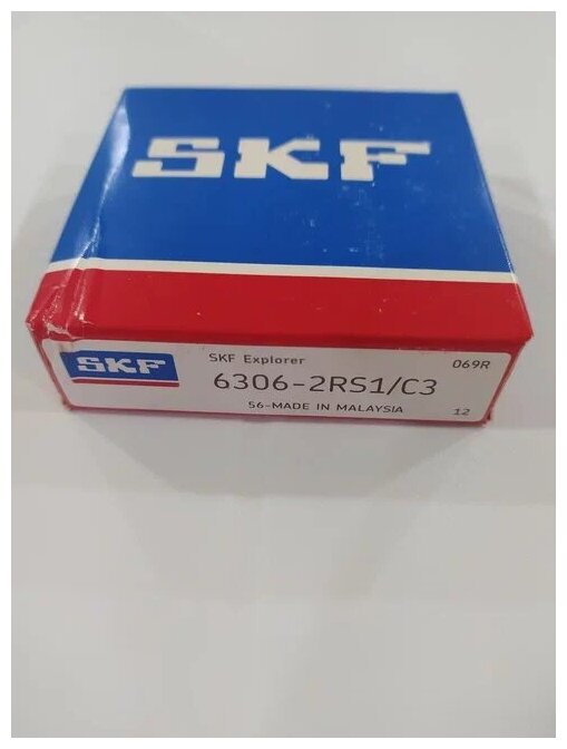 Подшипник SKF 6306-2RS1|C3 радиальный шариковый 30*72*19/0,3530