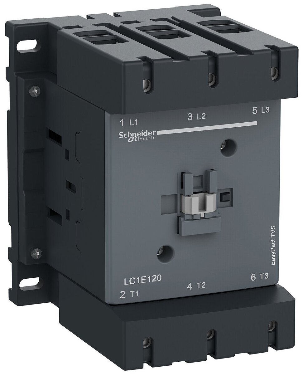 LC1E160M5 Контактор Schneider Electric EasyPact TVS 160А 3П, 1НО+1НЗ, 220В AC