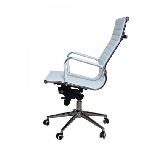 фото Кресло офисное mf-1903 multi-m хром, экокожа, цвет: белый меб-фф