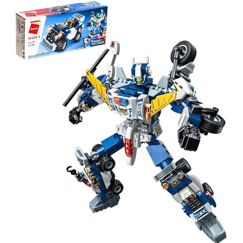 Конструктор Робот «Полицейский транспорт», 6 видов, микс