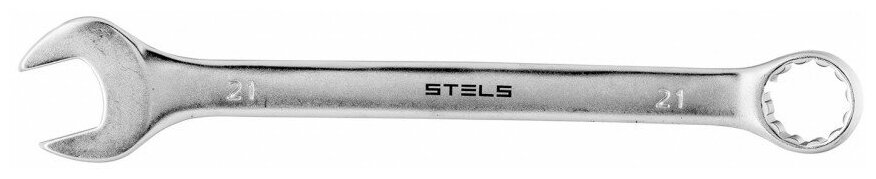 Ключ комбинированный Stels 21 мм, CrV, матовый хром 15225