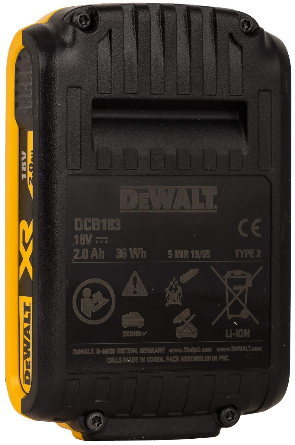 Батарея аккумуляторная DeWalt DCB183-XJ 18В 2Ач Li-Ion