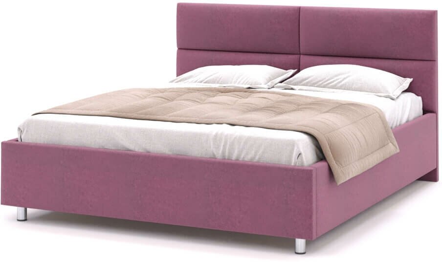 Мягкая кровать Лафей 131-211-120 СП 120-200 ткань в цвете Veluta Lux 15