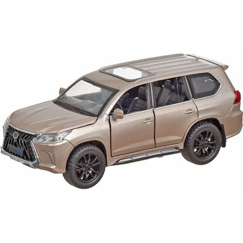 Модель машины Lexus LX570 1:32 (16см) (свет, звук, инерционный механизм) no name m923x 1 модель автомобиля lexus lx570 металлическая 1 24 свет звук