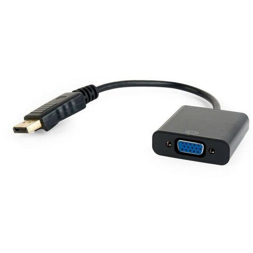 аксессуар gembird cablexpert displayport vga 20m 15f a dpm vgaf 02 Переходник DisplayPort - VGA Cablexpert A-DPM-VGAF-02, 20M/15F, кабель 15см, черный, пакет