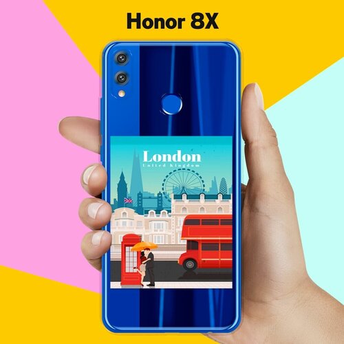 Силиконовый чехол London на Honor 8X силиконовый чехол фламинго на honor 8x