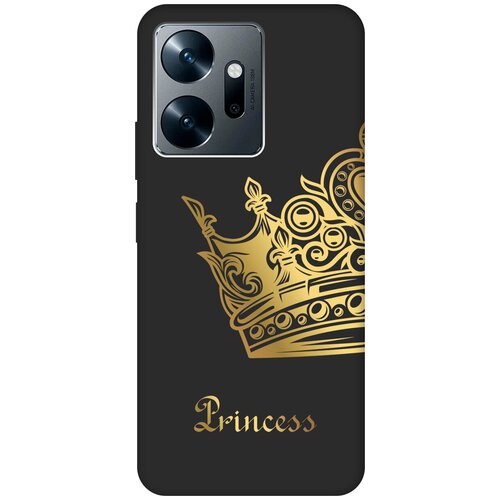 Матовый чехол True Princess для Infinix Zero 20 / Инфиникс Зеро 20 с 3D эффектом черный дизайнерский силиконовый чехол для инфиникс зеро 20 infinix zero 20 яркие абстракции