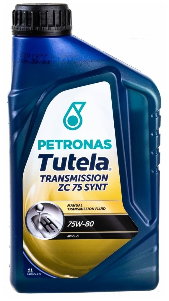 PETRONAS 76044E18EU 76044E18EU_76044E18EU/14751619 PETRONAS TUTELA CARZC75 SYNTH синтетика 75W80 канистра пластик 1л/2,