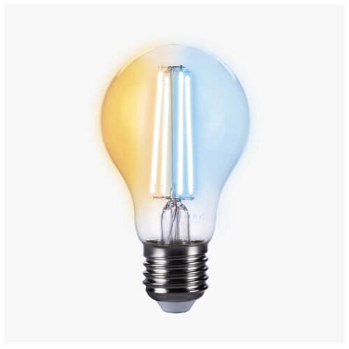 Умная лампа ZETTON LED Smart Wi-Fi Bulb A60 E27 6Вт 2200-6500К прозрачная ZTSHLBWCWE271RU