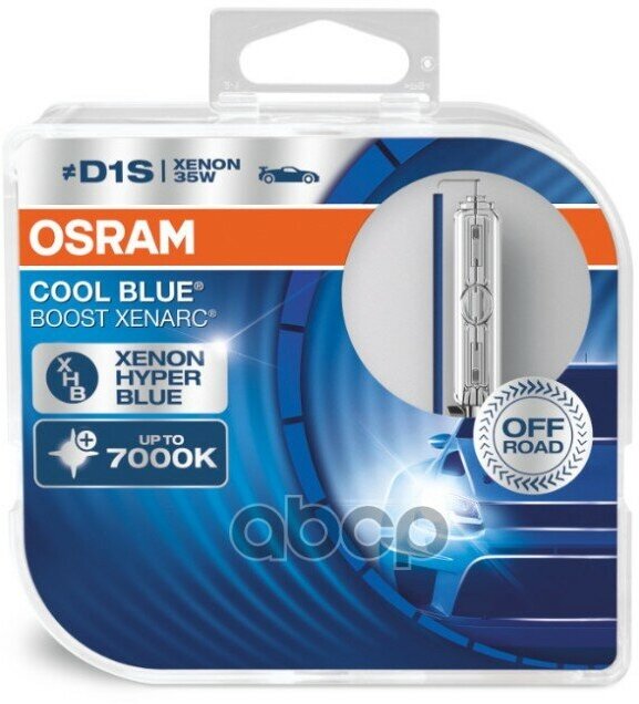 Лампа Автомобильная D1s 85V-35W (Pk32d-2) Xenarc Cool Blue Boost (2Шт.) (Osram) Osram арт. 66140CBB-HCB