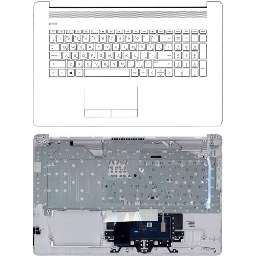 крышка корпуса ноутбука hp pavilion 17 by 17t by 17 ca 17z ca l22506 001 6070b1308301 Клавиатура для ноутбука HP 17-BY 17-CA топкейс белый