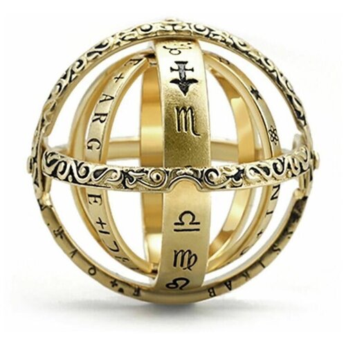 фото Кольцо tasyas астрономический шар золото size 17.5