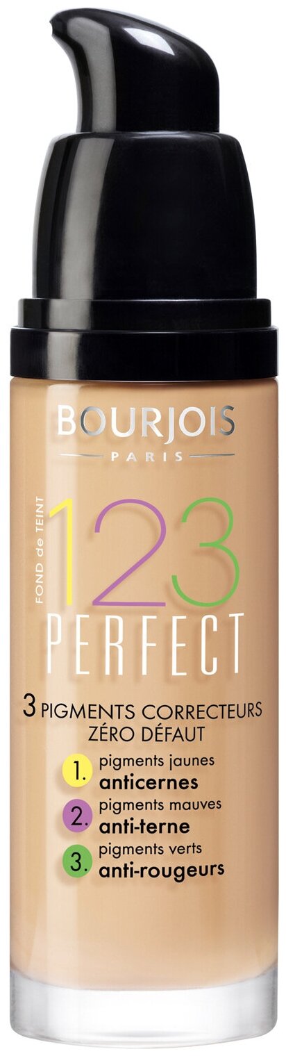 Буржуа Париж / Bourjois Paris 123 Perfect - Тональный крем для лица тон 51 Light Vanilla 30 мл