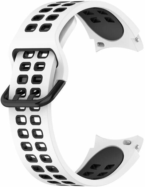 Ремешок для умных часов Samsung Galaxy Watch 5, бело-черный
