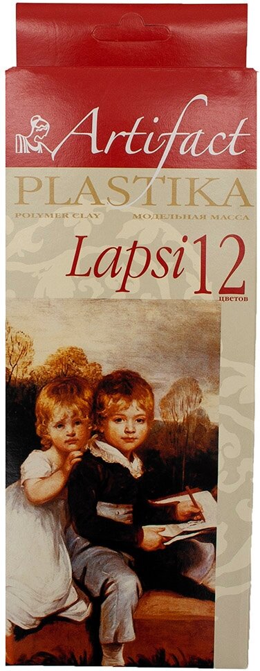 Пластика отверждаемая Lapsi, набор 12 цветов, 240 г (упак)