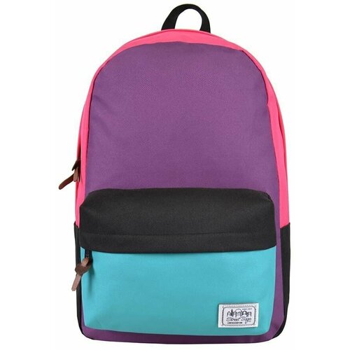 Рюкзак / Street Bags / 7211 Комби цвета 41х12х30 см / фиолетово-розово-бирюзовый