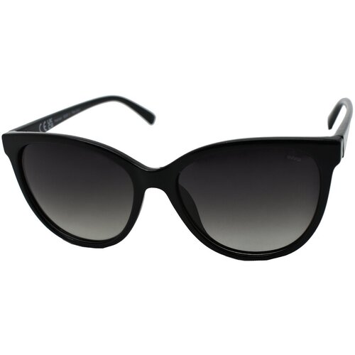 Солнцезащитные очки Invu, кошачий глаз, с защитой от УФ, градиентные, поляризационные, для женщин, черный