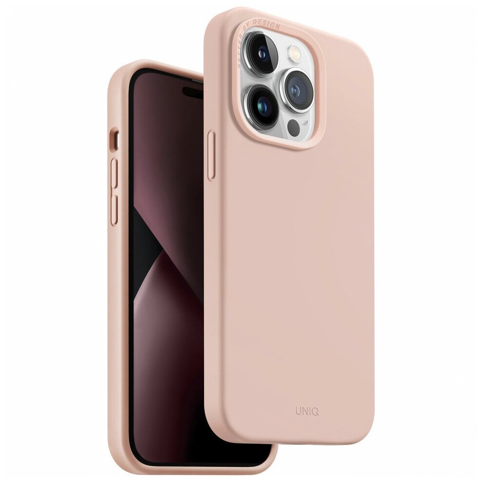 Чехол Uniq LINO для iPhone 14 Pro Max Розовый (Pink)