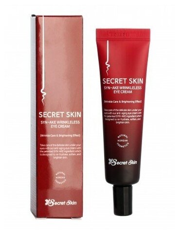 Secret Skin Антивозрастной лифтинг-крем для кожи вокруг глаз со змеиным ядом Syn-ake Wrinkleless Eye Cream 30гр