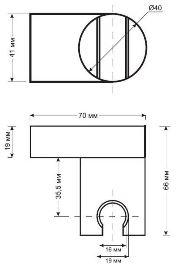 Держатель ESKO для душа, арт. SH405, ESKO