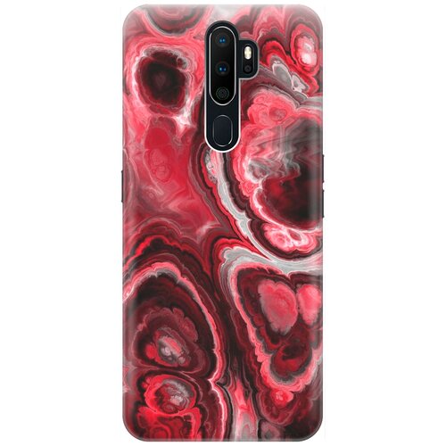 фото Ультратонкий силиконовый чехол-накладка для oppo a5 2020 / a9 2020 с принтом "гранатовые краски" gosso