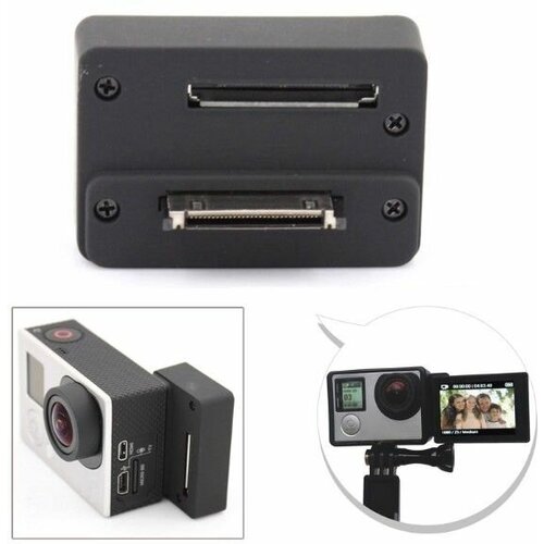 Адаптер поворота экрана LCD на 180 градусов для экшен камер GoPro 3/3+/4 штативный адаптер manfrotto exadpt для gopro
