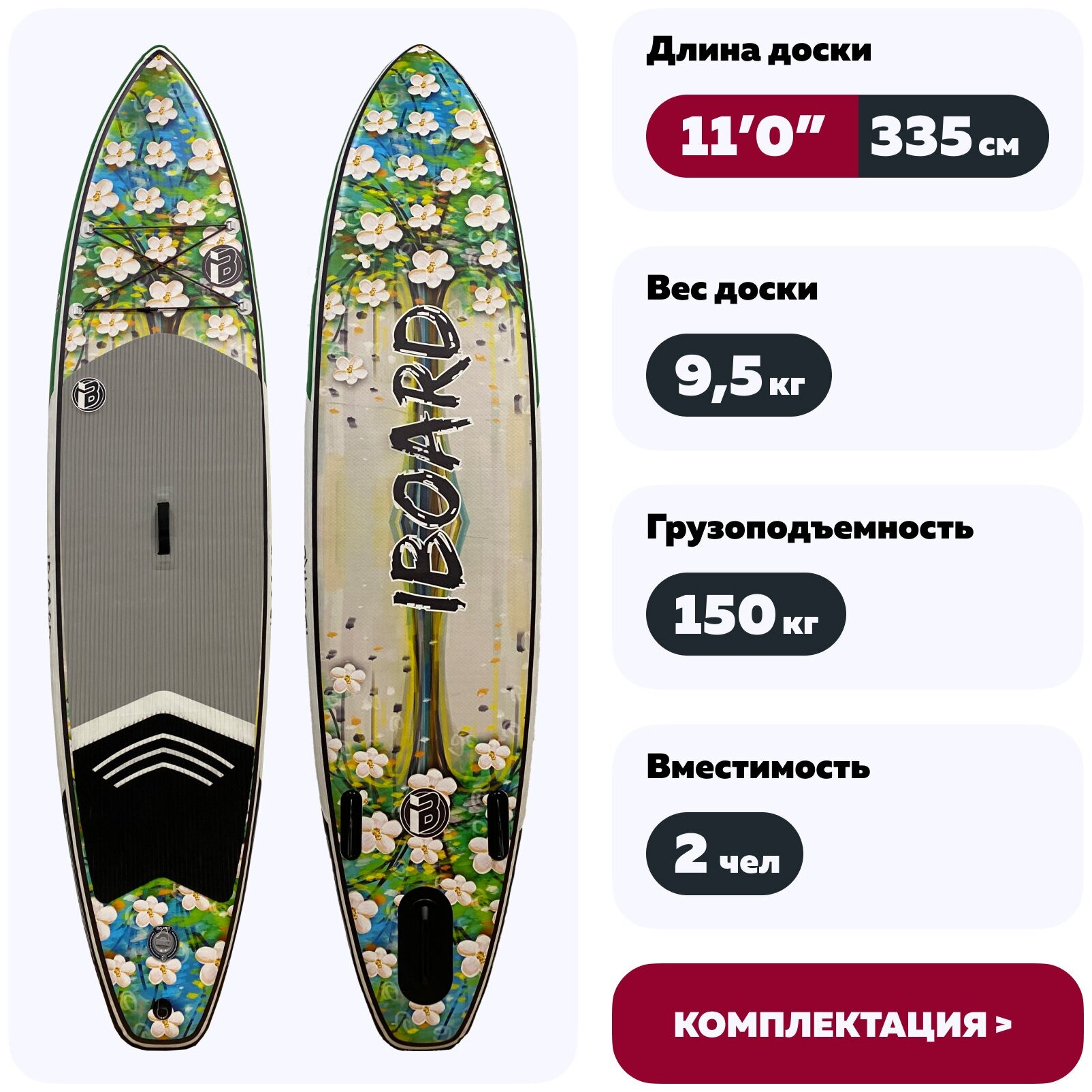 Сапборд SUP Iboard 11.0 Spring