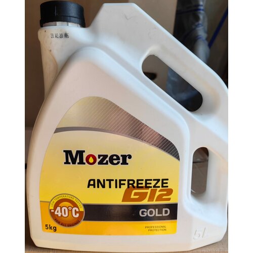 MOZER 4606529 Антифриз MOZER Gold желтый G12 5 кг