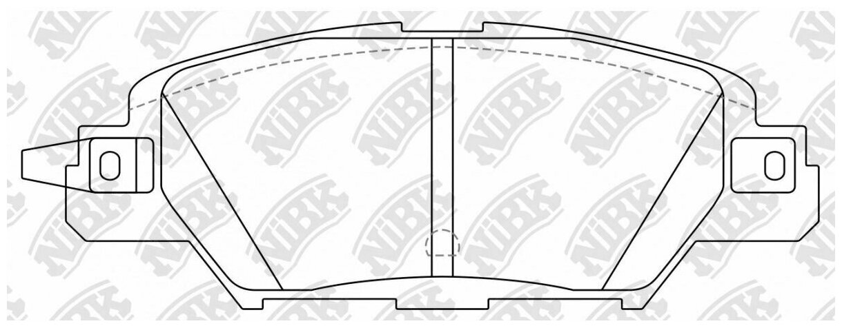 Колодки тормозные дисковые NIBK, PN5818