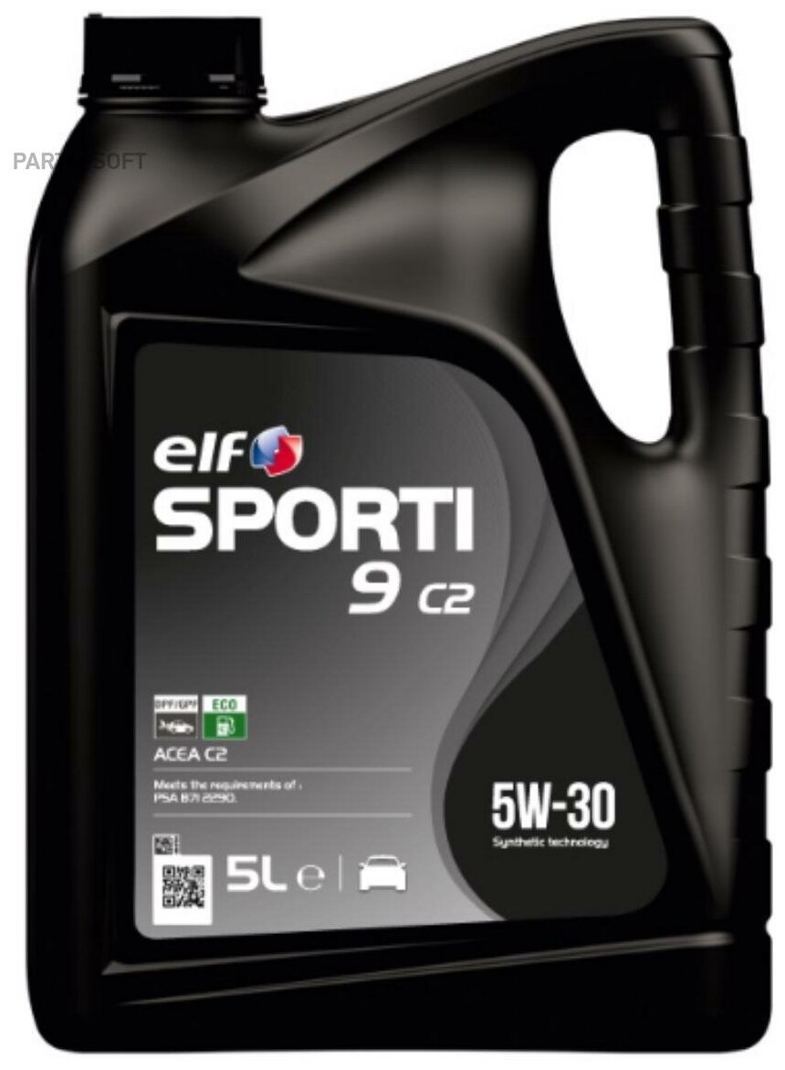 Масло моторное ELF SPORTI 9 C2/C3 5w30 3B5L ELF 214253 | цена за 1 шт | минимальный заказ 1