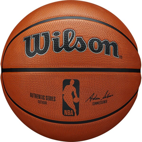 Мяч баскетбольный WILSON NBA Authentic WTB7300XB07, р.7, резина, оранжевый