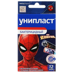 Унипласт пластырь бактерицидный детский Человек-паук, 12 шт. - изображение