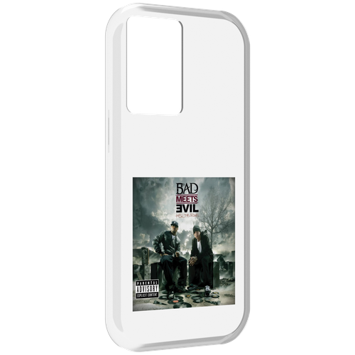Чехол MyPads Eminem BAD MEETS EVIL – HELL THE SEQUEL для OnePlus Nord N20 SE задняя-панель-накладка-бампер