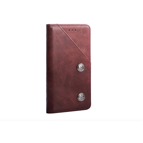 фото Чехол-книжка mypads для samsung galaxy s10 lite / samsung galaxy a91 креативный крафтовый ретро футляр азиатский стиль ручной работы c декоративными пуговицами и визитницей красный