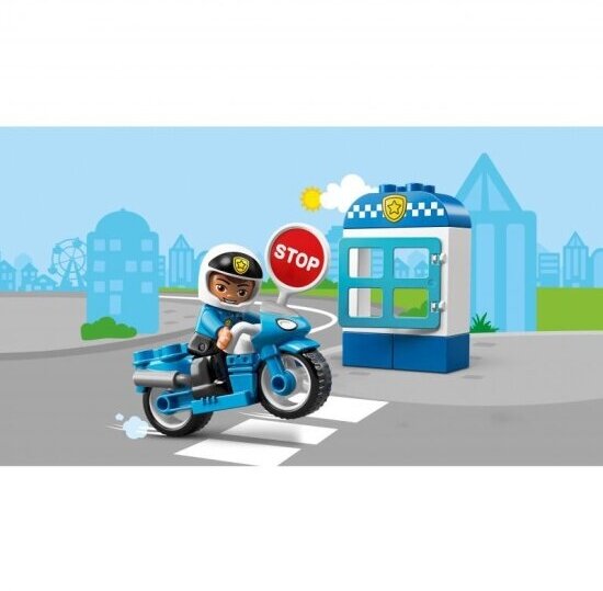 Lego Duplo Town 10900 Полицейский мотоцикл Конструктор - фото №16