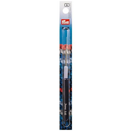Крючок Prym с пластиковой ручкой и колпачком 11753270, длина 12.5 см, серебристый/фиолетовый