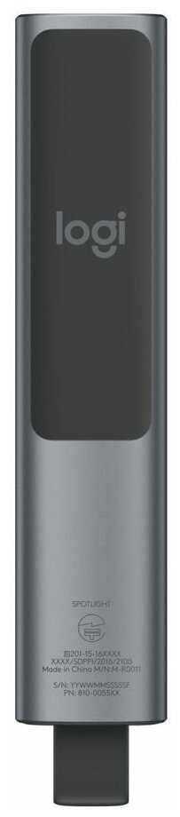Презентер Logitech Spotlight Radio USB (30м) серый (910-004867)