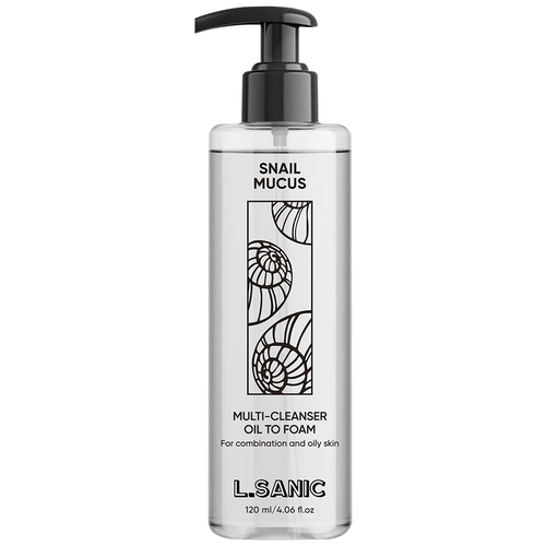 L.Sanic Масло-пенка гидрофильное для лица Snail Mucus Multi-Cleanser oil to foam, 120 мл, 120 г