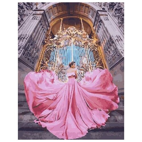 фото Картина по номерам розовое платье, 40x50 см. paintboy