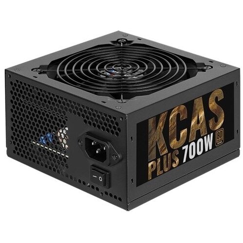 Блок питания AeroCool KCAS-700PLUS 700W блок питания powerman блок питания 600вт powerman pm 600atx f black atx12v v2 2 20 24 4 8 6 8pin вентилятор d120мм кабель питания oem