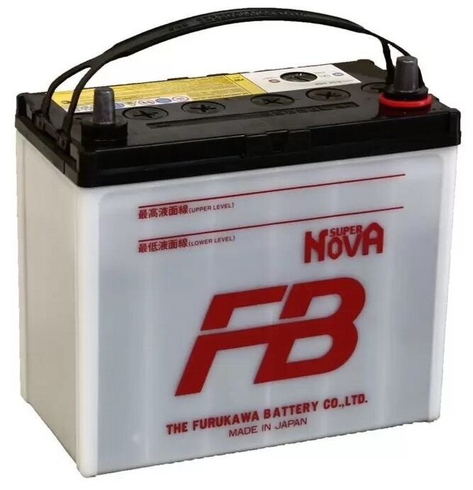 Аккумулятор автомобильный Furukawa Battery FB Super Nova 45 А/ч 480 А обр. пол. 55B24L Азия авто (238x129x227)