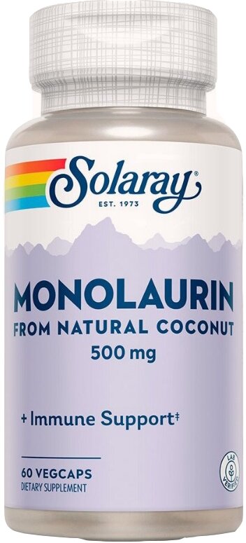 Solaray Monolaurin монолаурин 500 мг 60 вегетарианских капсул