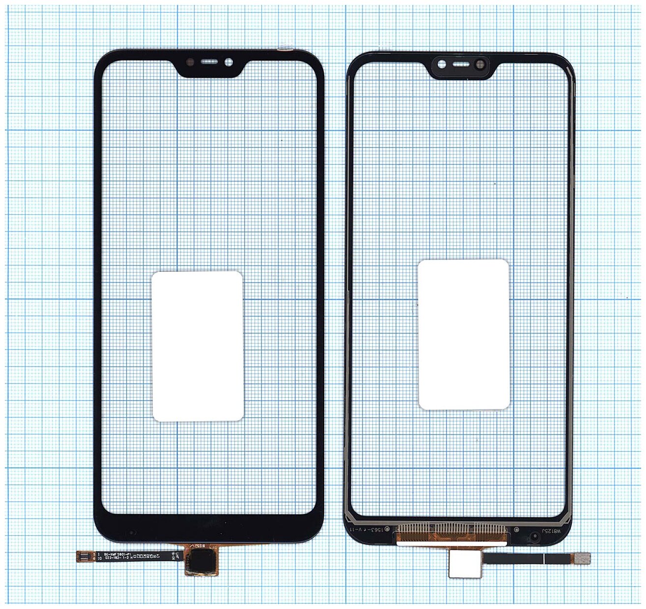 Сенсорное стекло (тачскрин) для Xiaomi Redmi 6 Pro /Mi A2 Lite черное