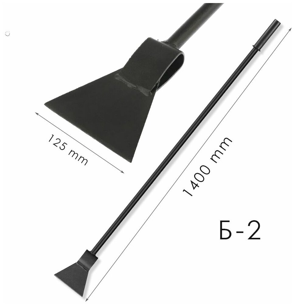 Ледоруб топор металлический с резиновой ручкой Б2 125 мм сварной для уборки льда и снега - фотография № 3